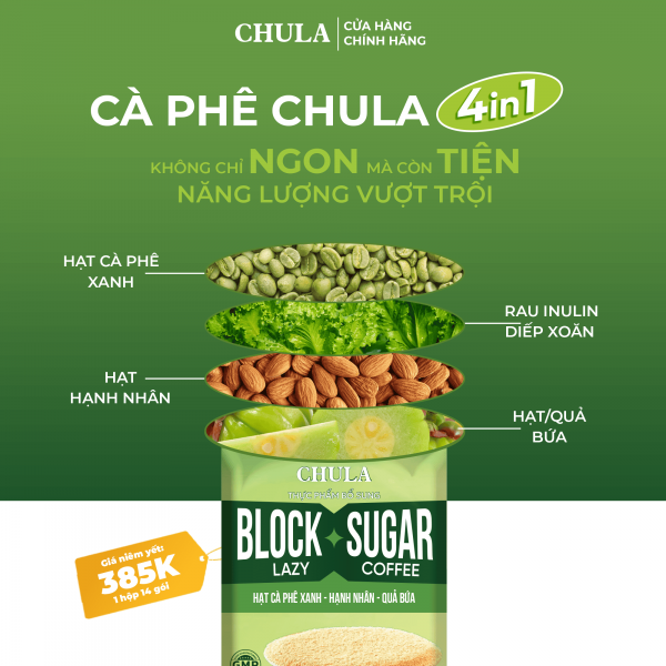 Cà phê 80 calo dành cho người ăn kiêng Chula - 14 gói - Ảnh 3
