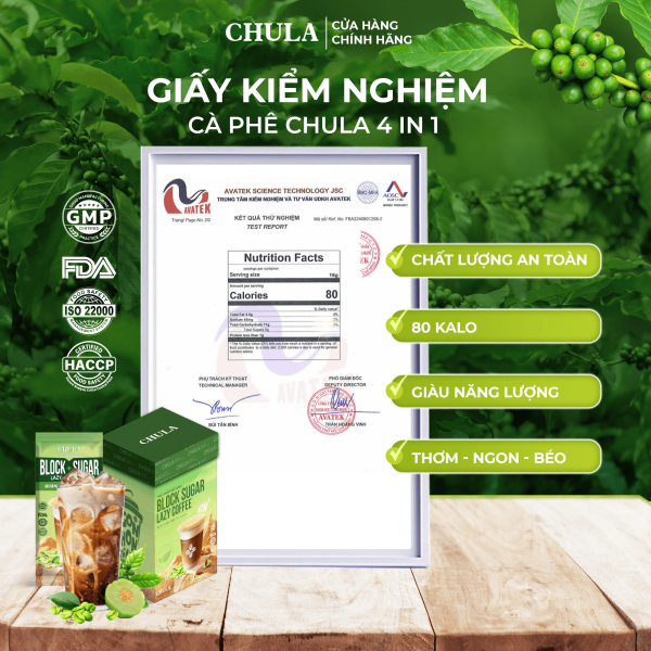 Cà phê 80 calo dành cho người ăn kiêng Chula - 14 gói - Ảnh 2